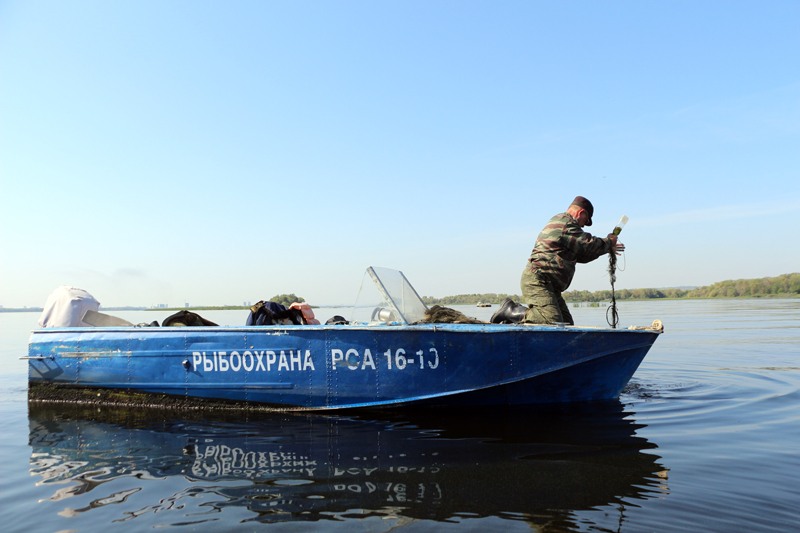 Саратовский министр опустился на дно Волги в поисках мусора