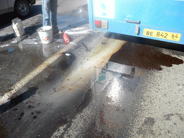 На Соколовой задымился автобус «284»