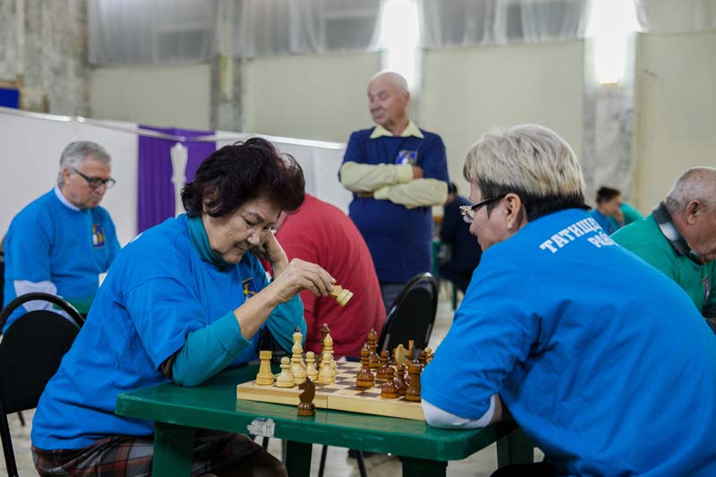 В Татищеве определились чемпионы по шахматам и шашкам среди пенсионеров