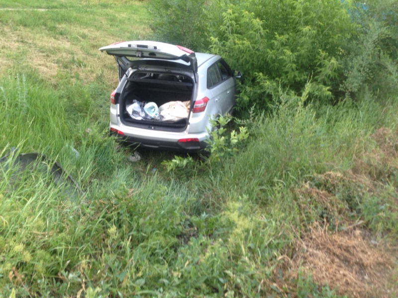 Около «Сити Молла» «Матиз» перевернулся от удара кроссовера. Видео