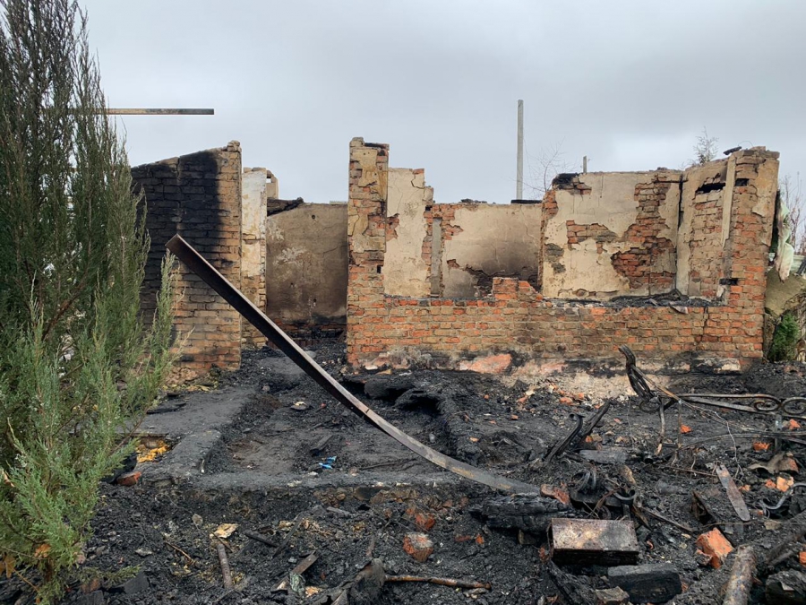 Под Балашовом после пожара нашли обугленные кости человека