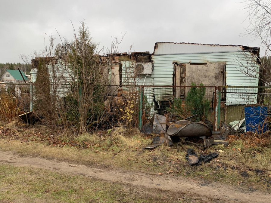 Под Балашовом после пожара нашли обугленные кости человека