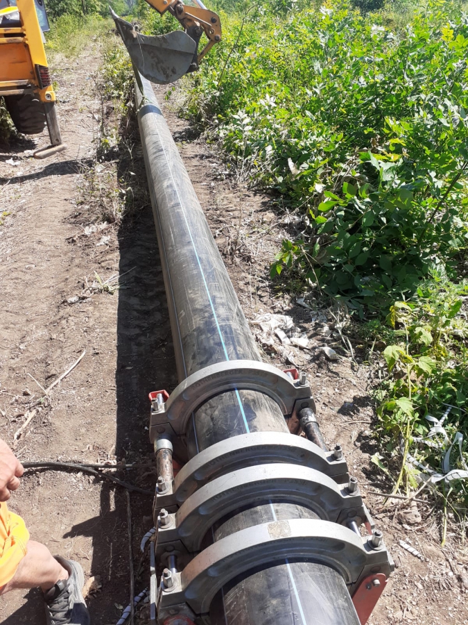 КВС: Проложены уже 286 м водопровода для школы в поселке Иволгино