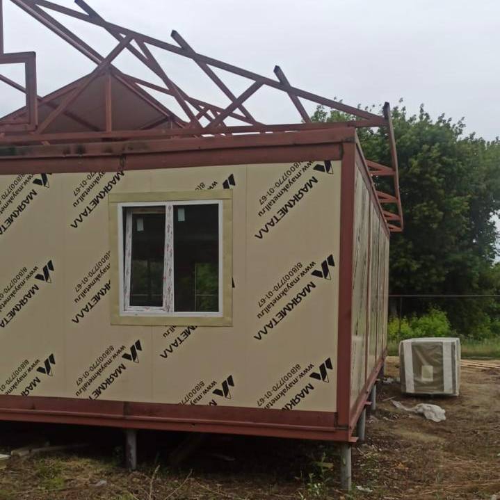 В Новобурасском районе строят новый фельдшерско-акушерский пункт