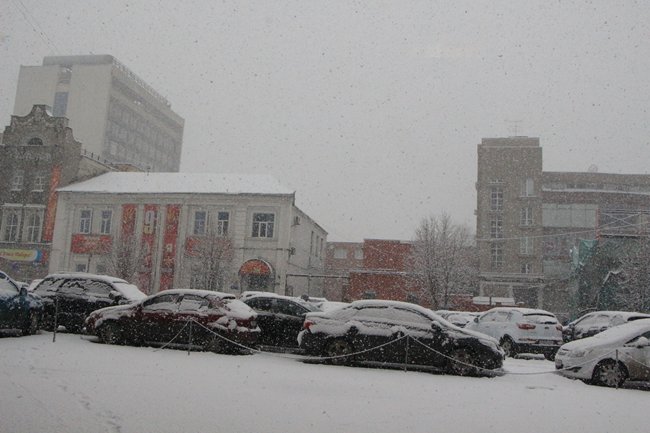 Снегопад в Саратове. Болтухин советует «готовить лыжи»