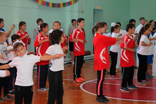 В отдаленном селе открыли спортивный зал