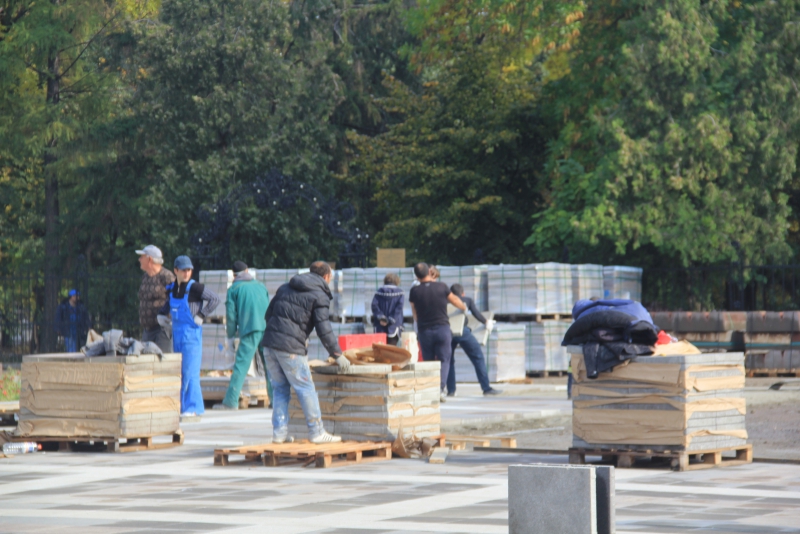 Пешеходную зону на Волжской планируют сделать к концу октября