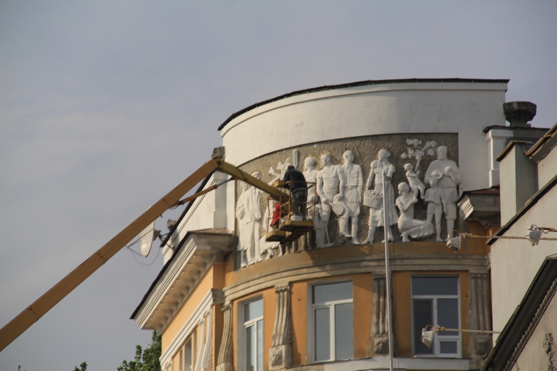 Пешеходную зону на Волжской планируют сделать к концу октября
