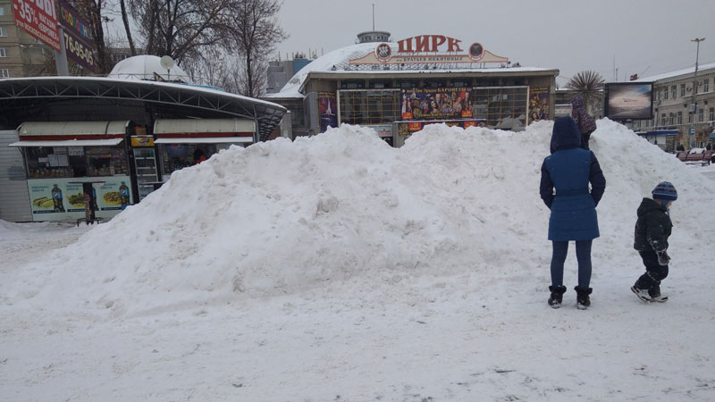 В Саратове за одну ночь выпало 22 сантиметра снега