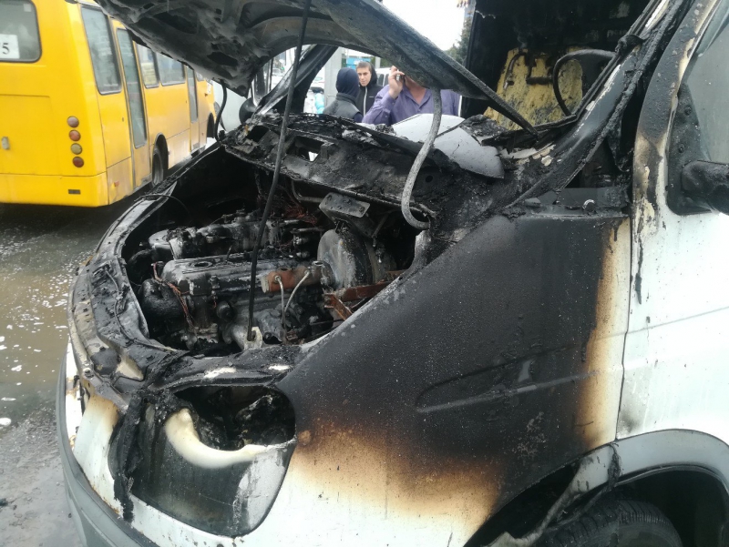 На 3-й Дачной сгорела «ГАЗель»