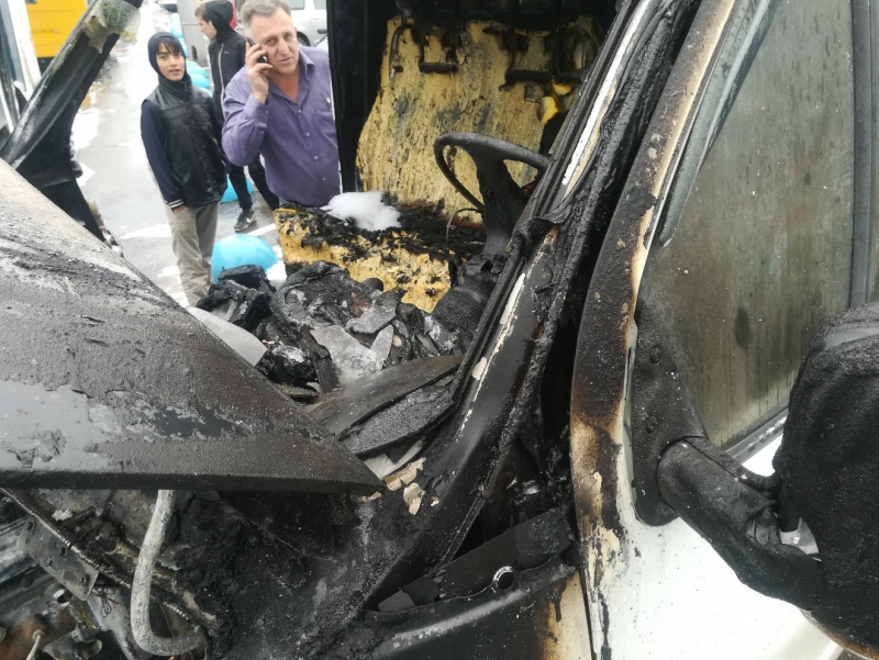 На 3-й Дачной сгорела «ГАЗель»