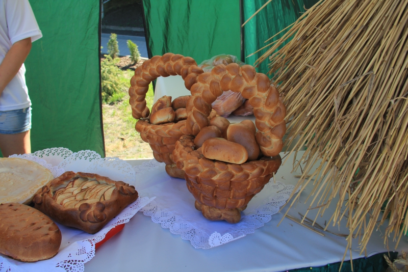 На хлебной пристани в Марксе выставили 350-килограммовый каравай