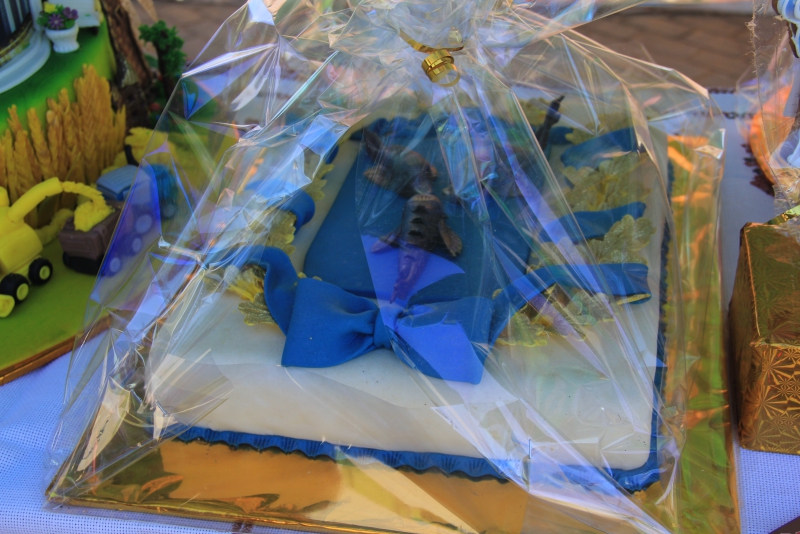 На хлебной пристани в Марксе выставили 350-килограммовый каравай