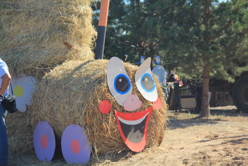 На хлебной пристани в Марксе выставили 350-килограммовый каравай