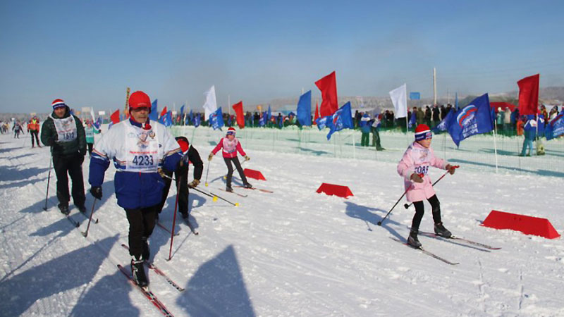 Победителем вип-забега на «Лыжне России» стал глава Новобурасского района