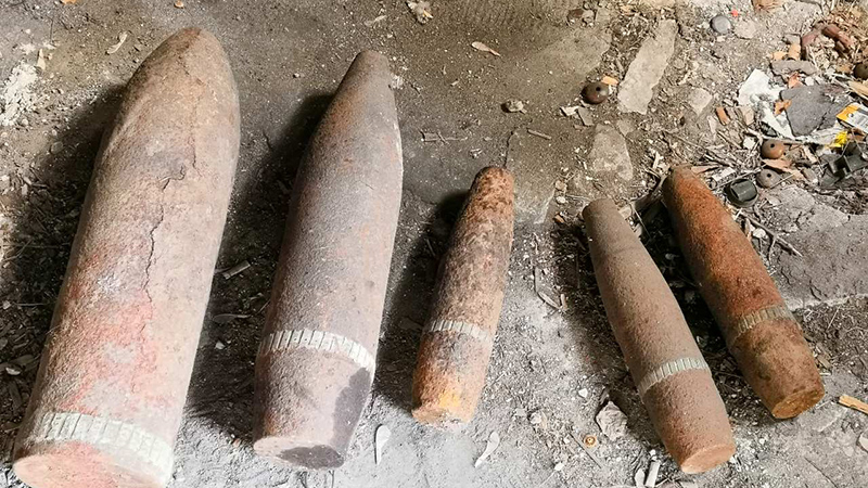 В Балашове на пункте приема металла нашли 5 снарядов времен ВОВ