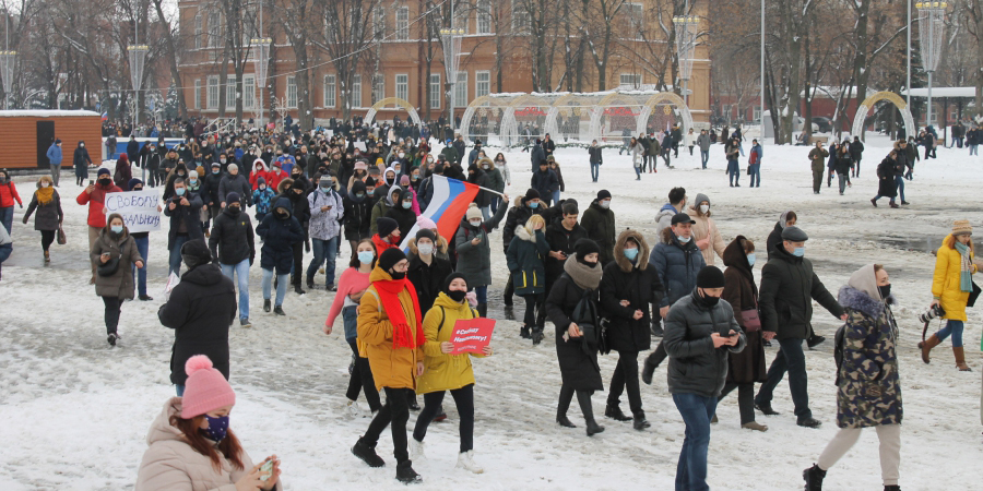 В Саратове возбуждено уголовное дело после митинга в поддержку Навального