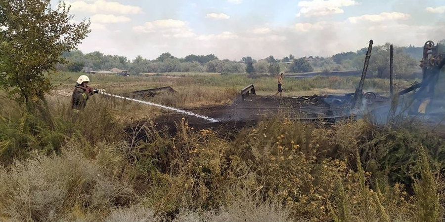 Более 60 человек тушат лесной пожар на окраине Ершова