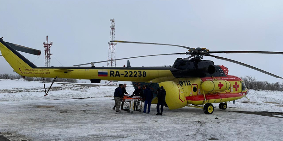 Санавиация доставила из Пугачевского района в больницу водителя с инфарктом