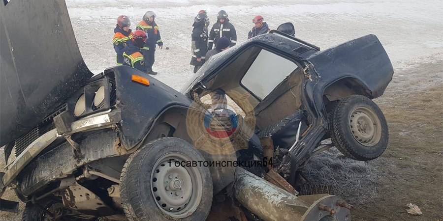 В Саратове пассажир «Жигулей» погиб при ДТП со столбом в тумане