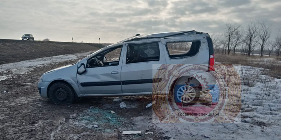 В Дергачах при опрокидывании «Ларгуса» пострадали три пассажира