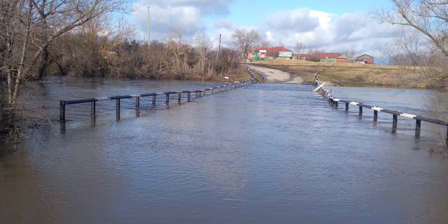Паводок. В Саратовской области зафиксировали первое подтопление моста