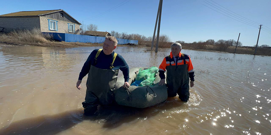 Депутат Панков передал жителям затопленных сел продукты и воду