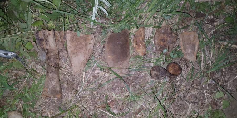 На Вольском тракте нашли 13 снарядов времен ВОВ