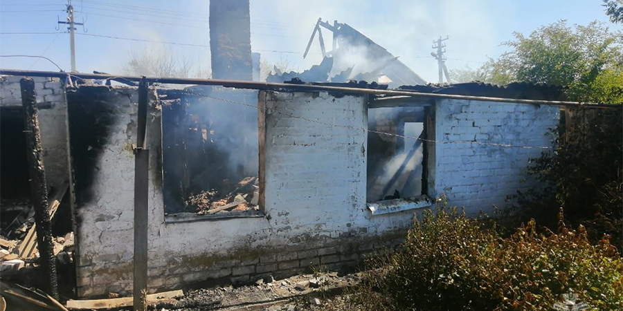 Пожар в селе Усатово унес жизнь мужчины