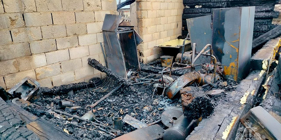 В Красноармейске на пожаре в сторожке погиб мужчина