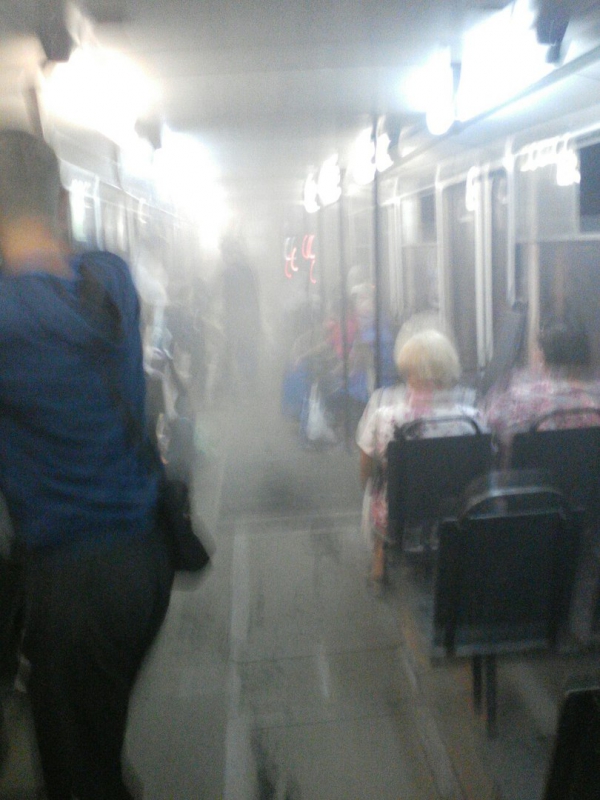 В Саратове задымился трамвай 8-го маршрута