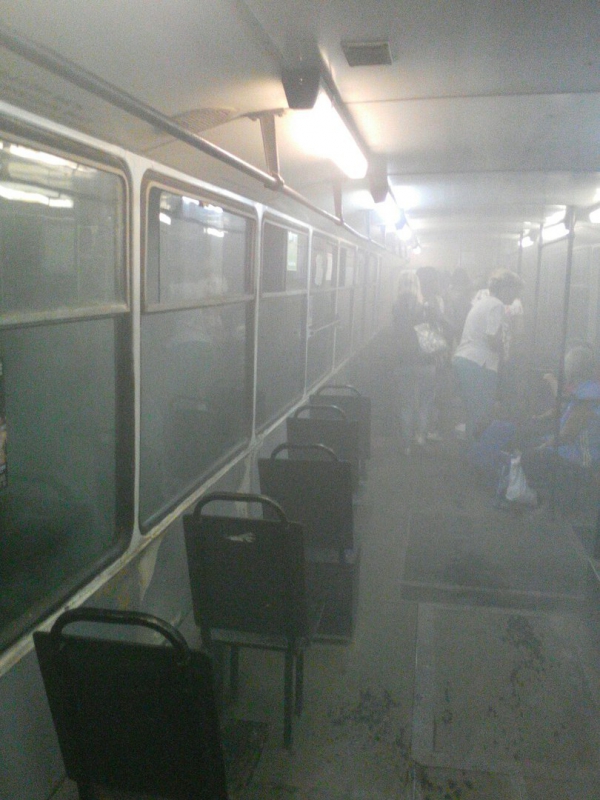 В Саратове задымился трамвай 8-го маршрута