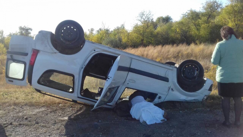 Водитель «Ларгуса» погиб в результате опрокидывания автомобиля