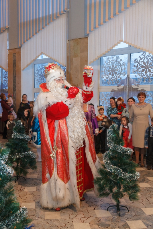 В Балакове Дед Мороз подарил девочке подписку на научные журналы