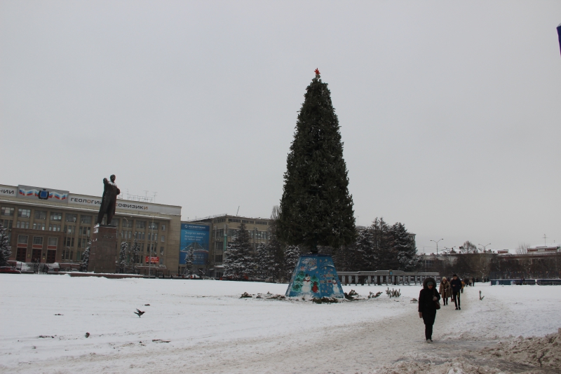 В Саратове начали разбирать главную елку города