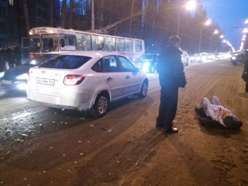 На Буровой «Гранта» сбила женщину на пешеходном переходе