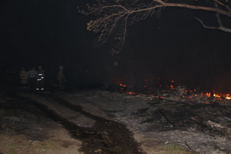 Житель поселка Комбайн о ночном пожаре: Такое тут пекло было!