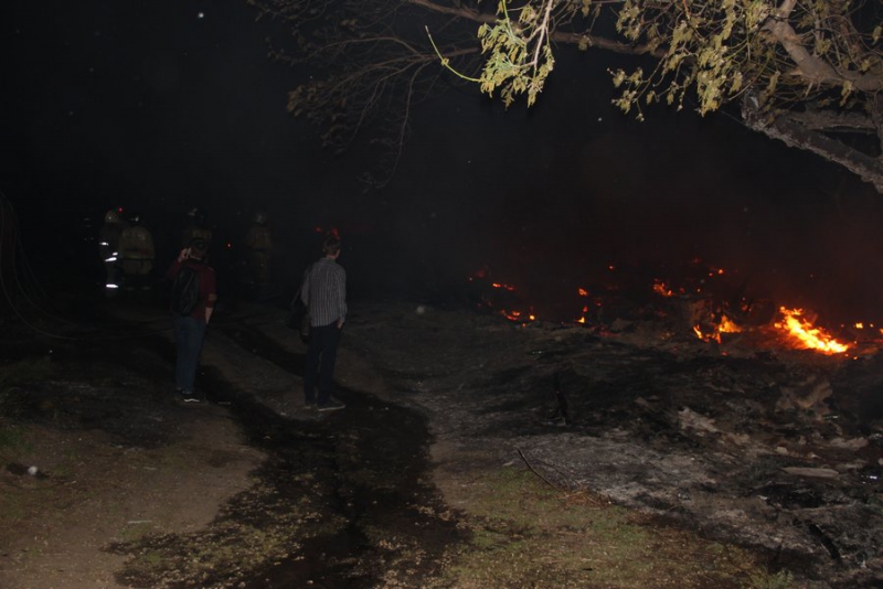 Житель поселка Комбайн о ночном пожаре: Такое тут пекло было!