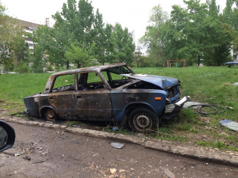 В Солнечном при загадочных обстоятельствах сгорела «шестерка»