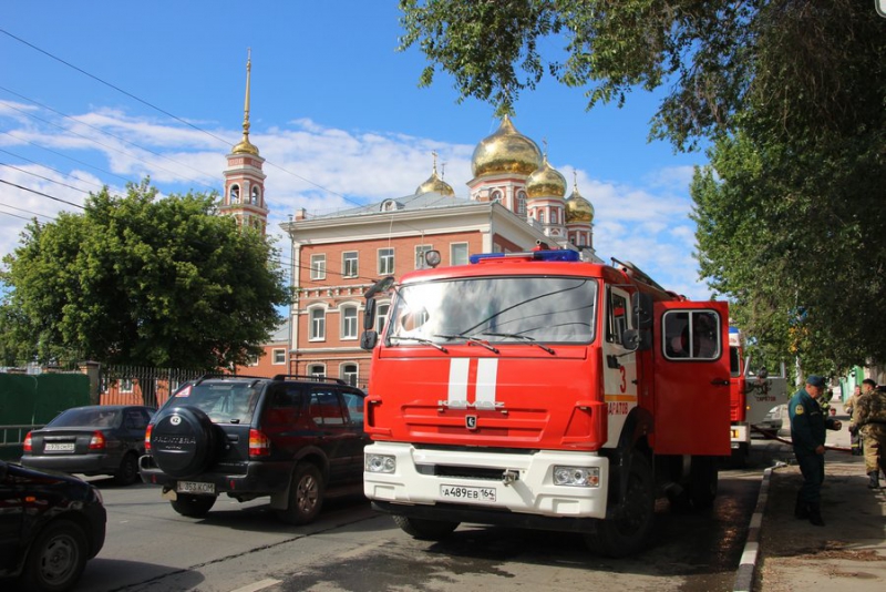 В центре Саратова из-за пожара без жилья осталось две семьи