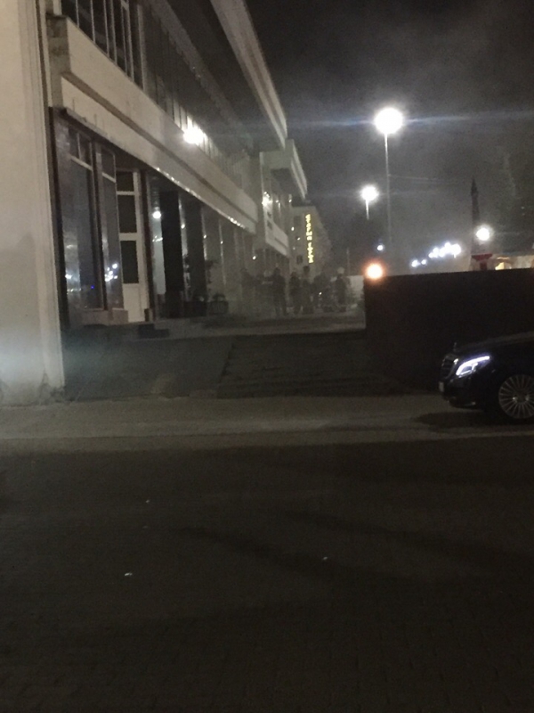 Пожар в гостинице «Словакия» тушили 27 огнеборцев