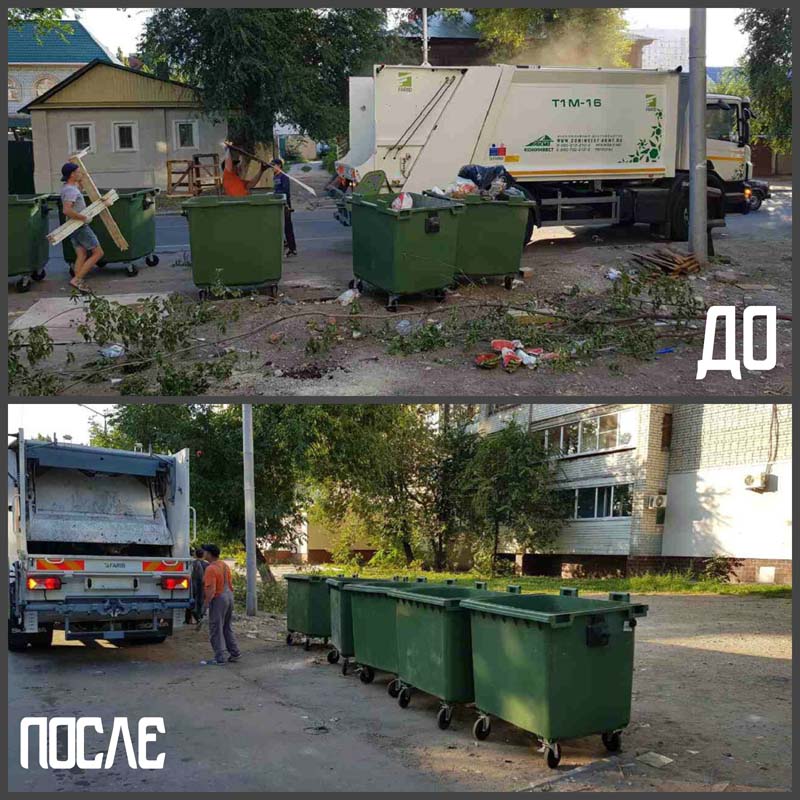 Регоператор активно проводит зачистку площадок для крупногабаритных отходов