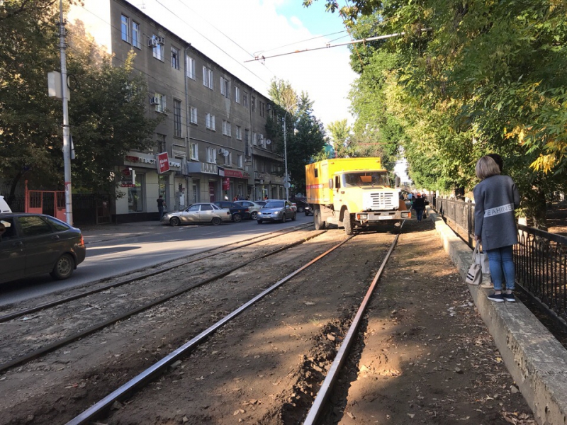 В Саратове из-за схода вагона встали трамваи двух маршрутов