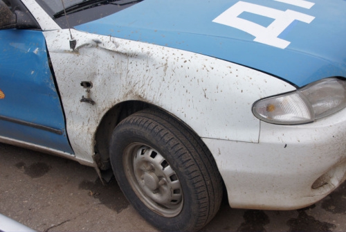 Подросток на легковушке протаранил автомобиль ДПС