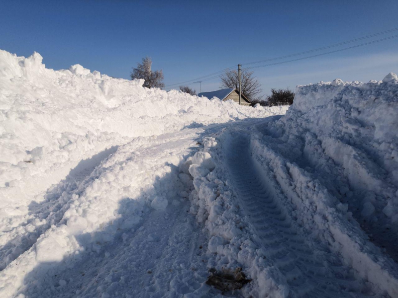 Военная техника освободила Петровский район из «снежного плена»