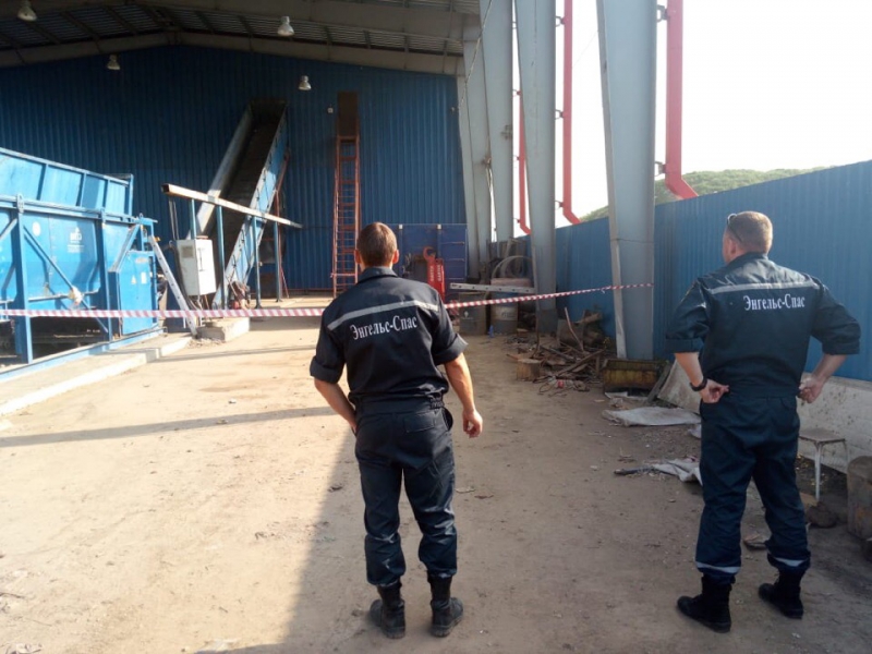 Сотрудники АО «Управление отходами» обнаружили минометный снаряд в мусоре