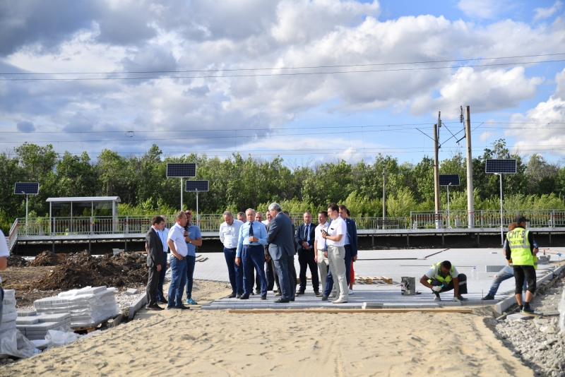 В Сабуровке строят пристань для перевозки пассажиров аэропорта Гагарин