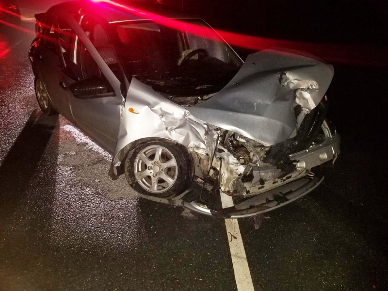 Водитель «КамАЗа» с прицепом пострадал в столкновении с «Грантой»