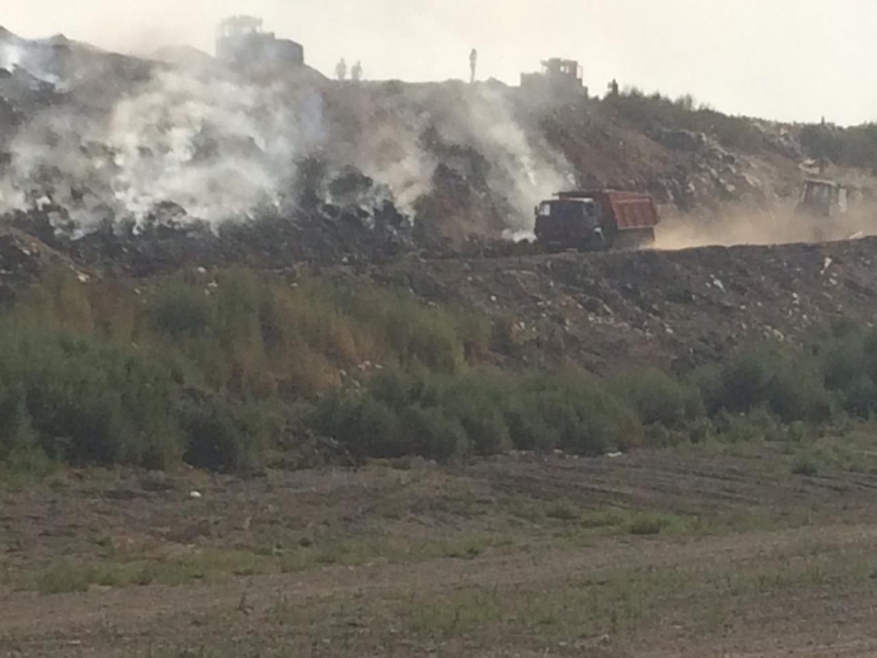 Площадь задымления на энгельсском полигоне сокращена до 1,4% от общей поверхности карты