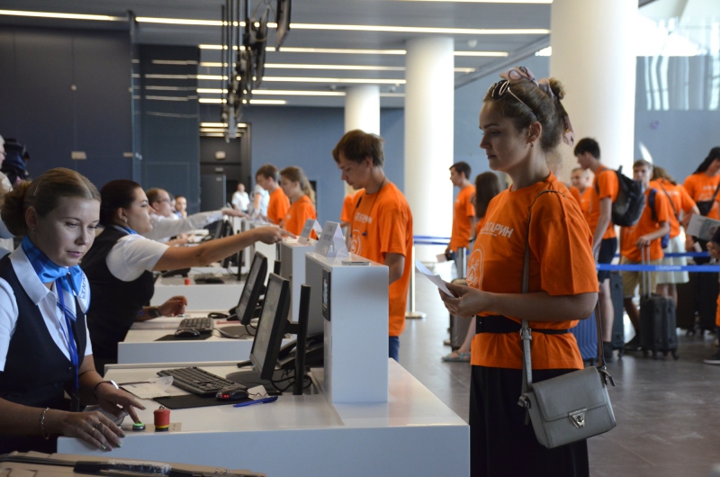 Волонтеры протестировали работу аэропорта Гагарин